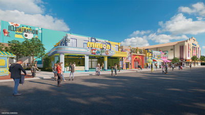A rendering of Minion Land.